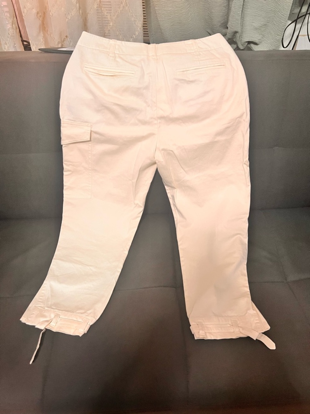 Reiss Cream Ankle Trousers - Picture 5 of 12